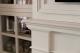Cornice per camino stile georgiano e vittoriano inglese country chic. Cornice per camino stile americano coloniale, federale e coastal